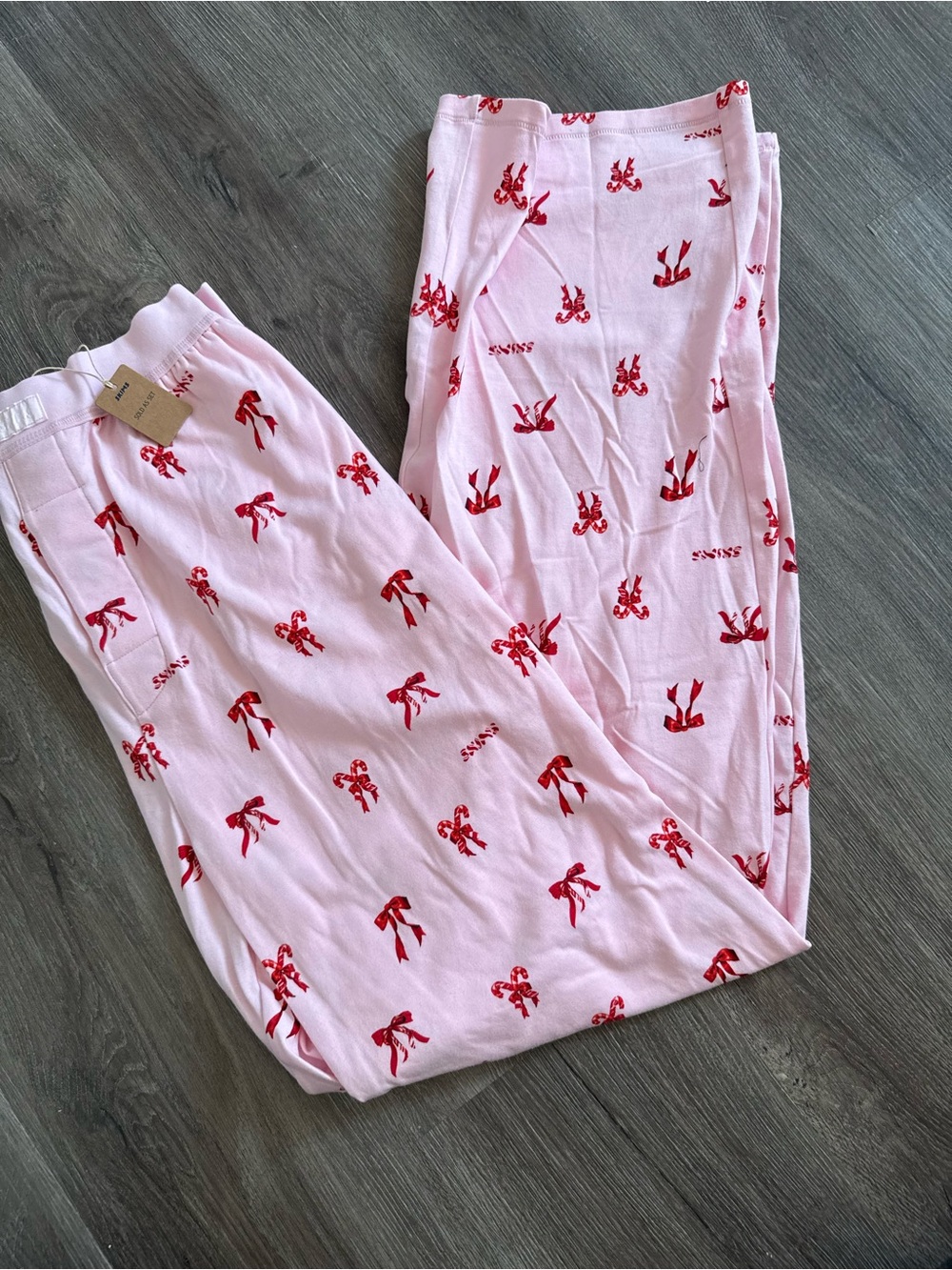SKIMS Boyfriend Sleep Pants Cherry Blossom Candy Print